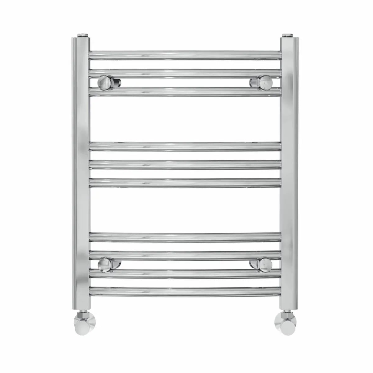 Gela - Curved heated towel rail chrome