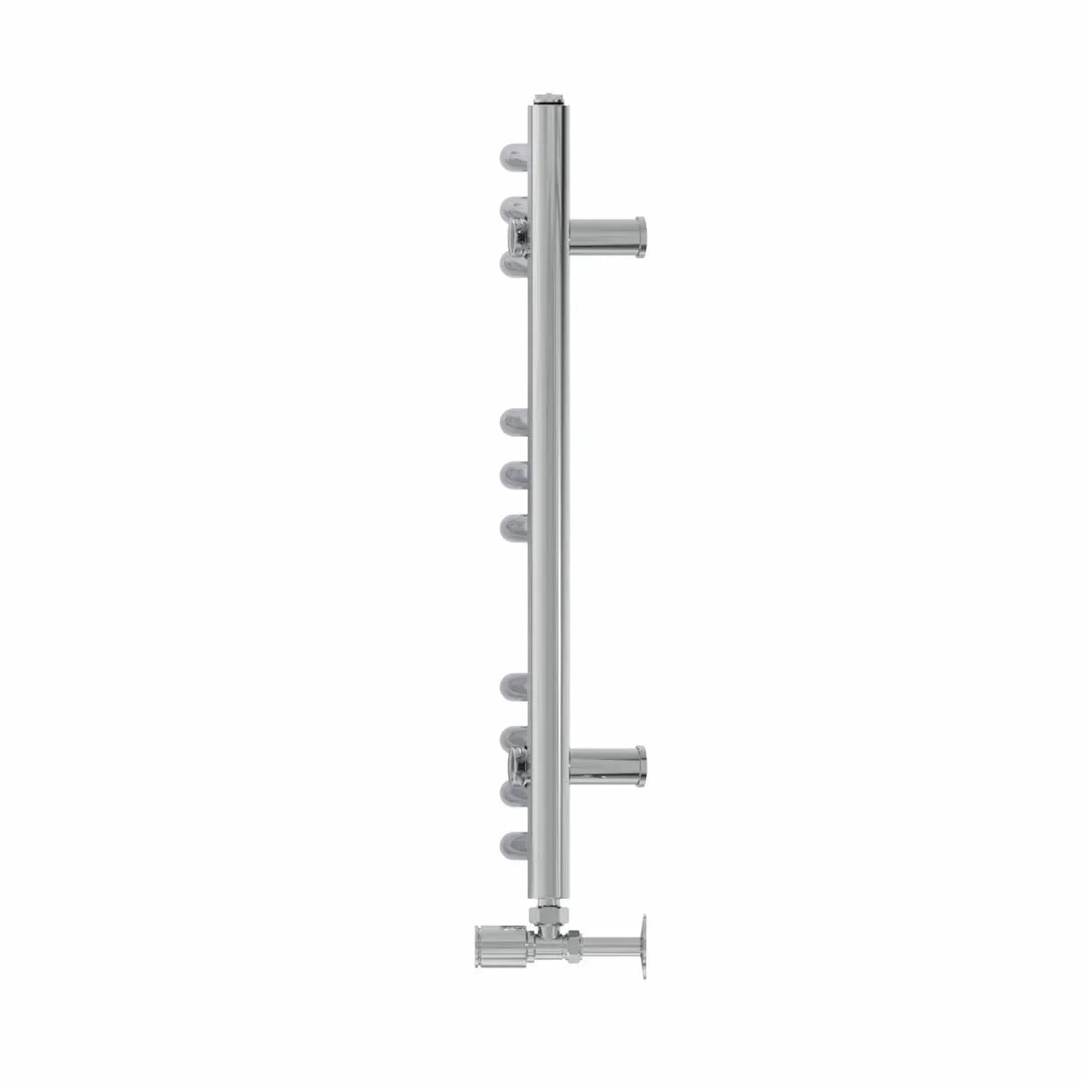 Gela - Curved heated towel rail chrome