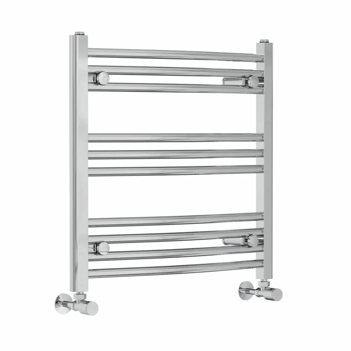 Gela - Curved heated towel rail chrome