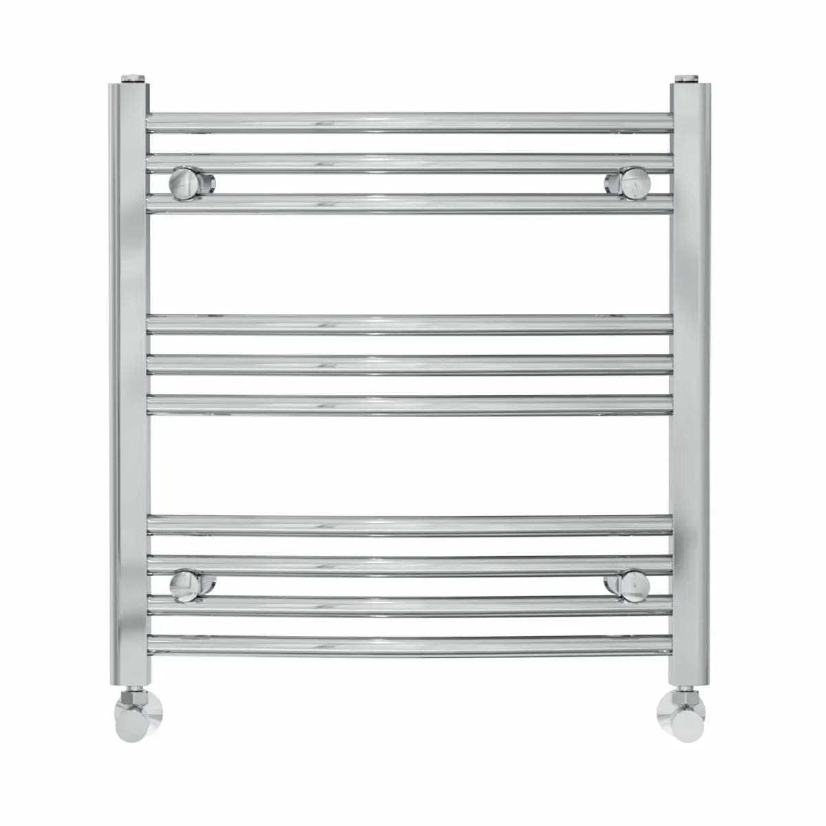 Gela - Curved heated towel rail chrome