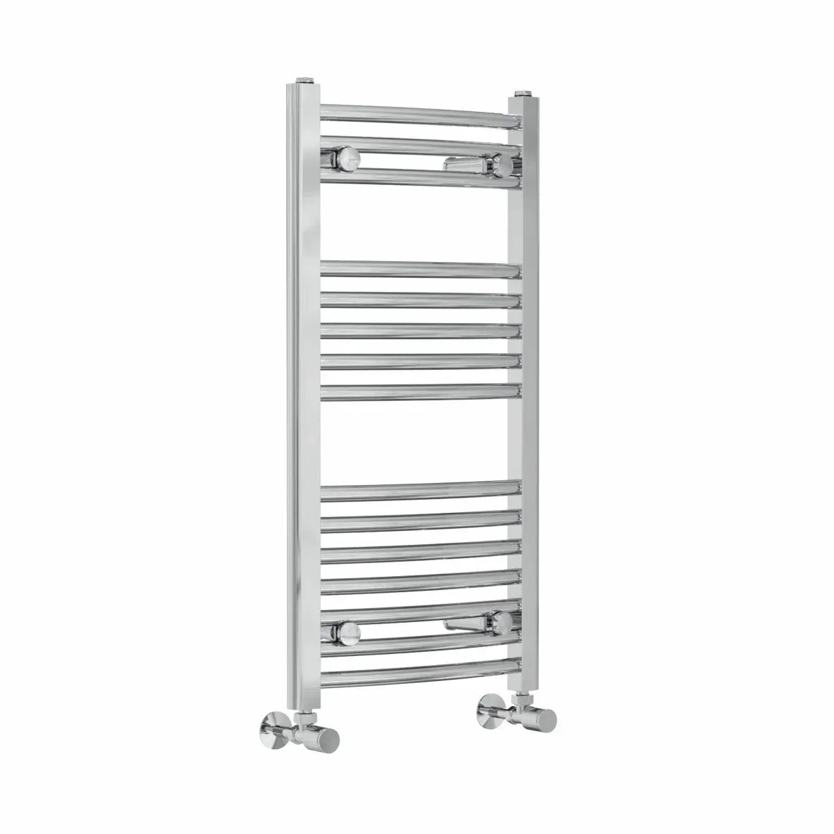 Gela - Curved heated towel rail chrome