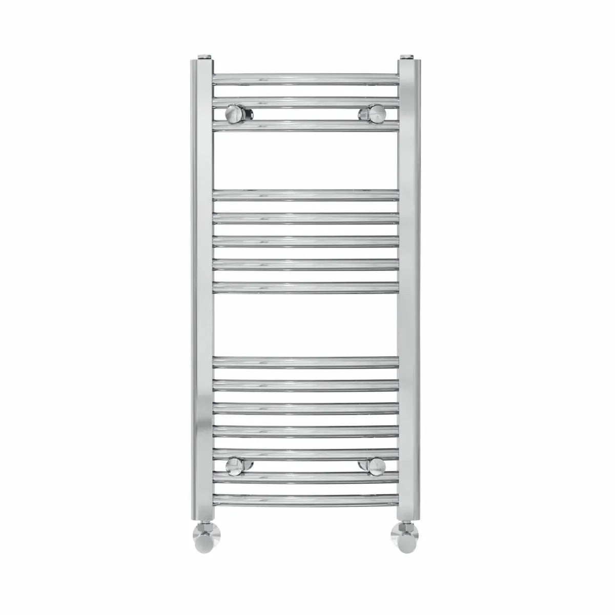 Gela - Curved heated towel rail chrome