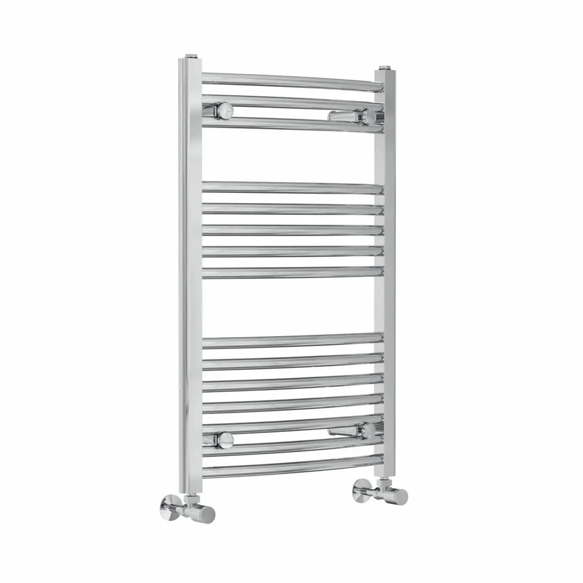 Gela - Curved heated towel rail chrome