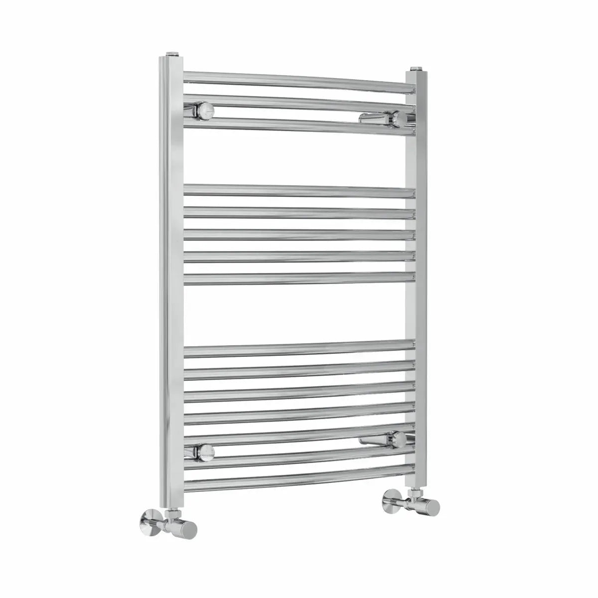 Gela - Curved heated towel rail chrome