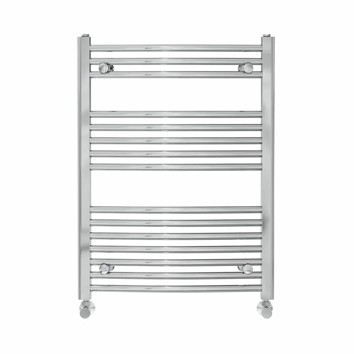 Gela - Curved heated towel rail chrome