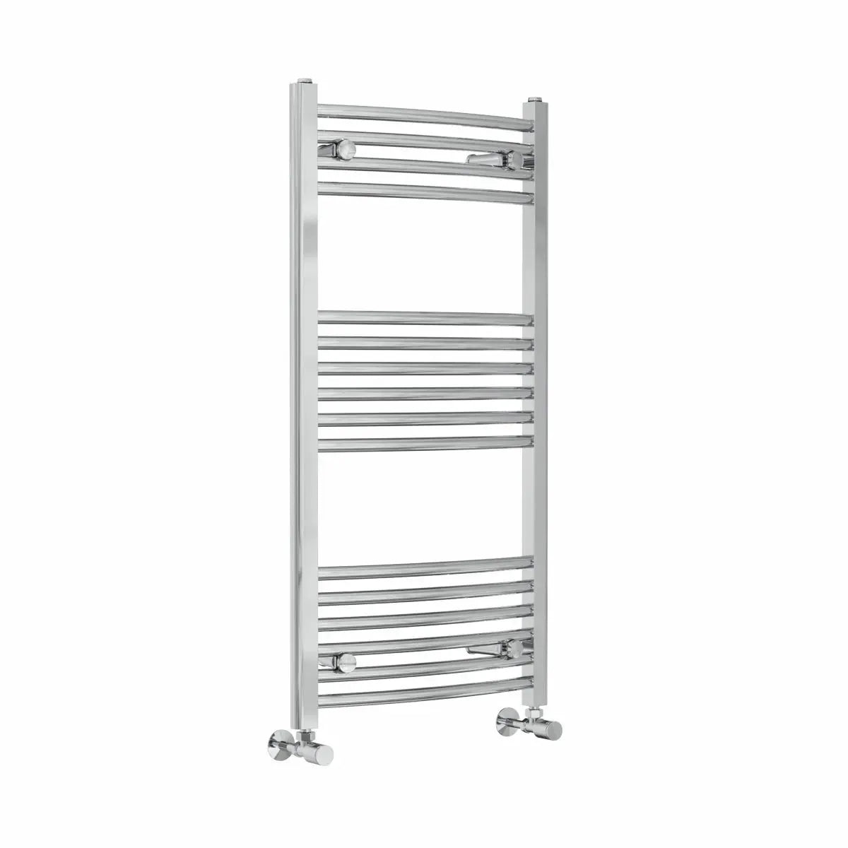 Gela - Curved heated towel rail chrome