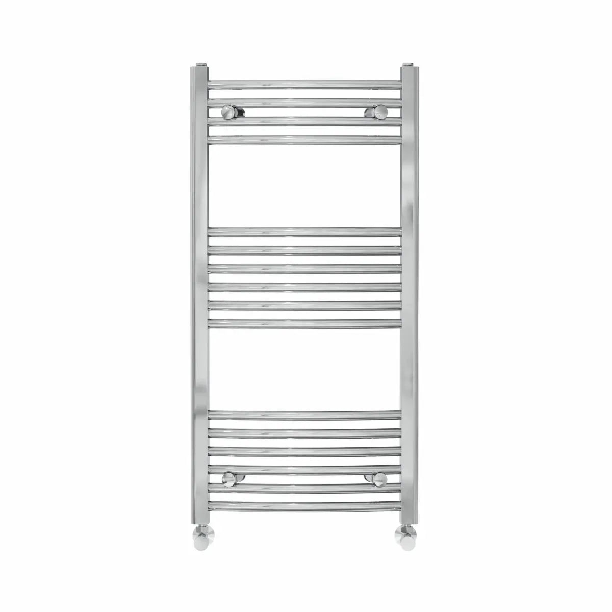 Gela - Curved heated towel rail chrome