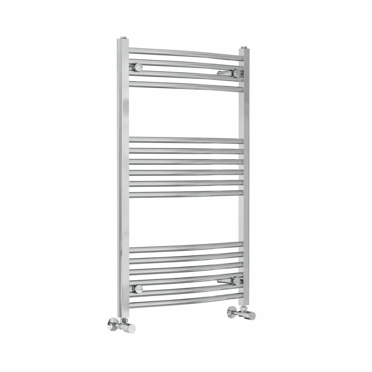 Gela - Curved heated towel rail chrome