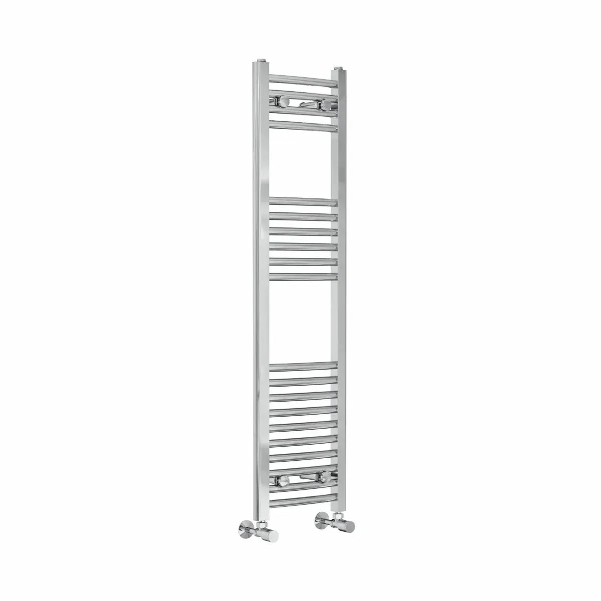 Gela - Curved heated towel rail chrome