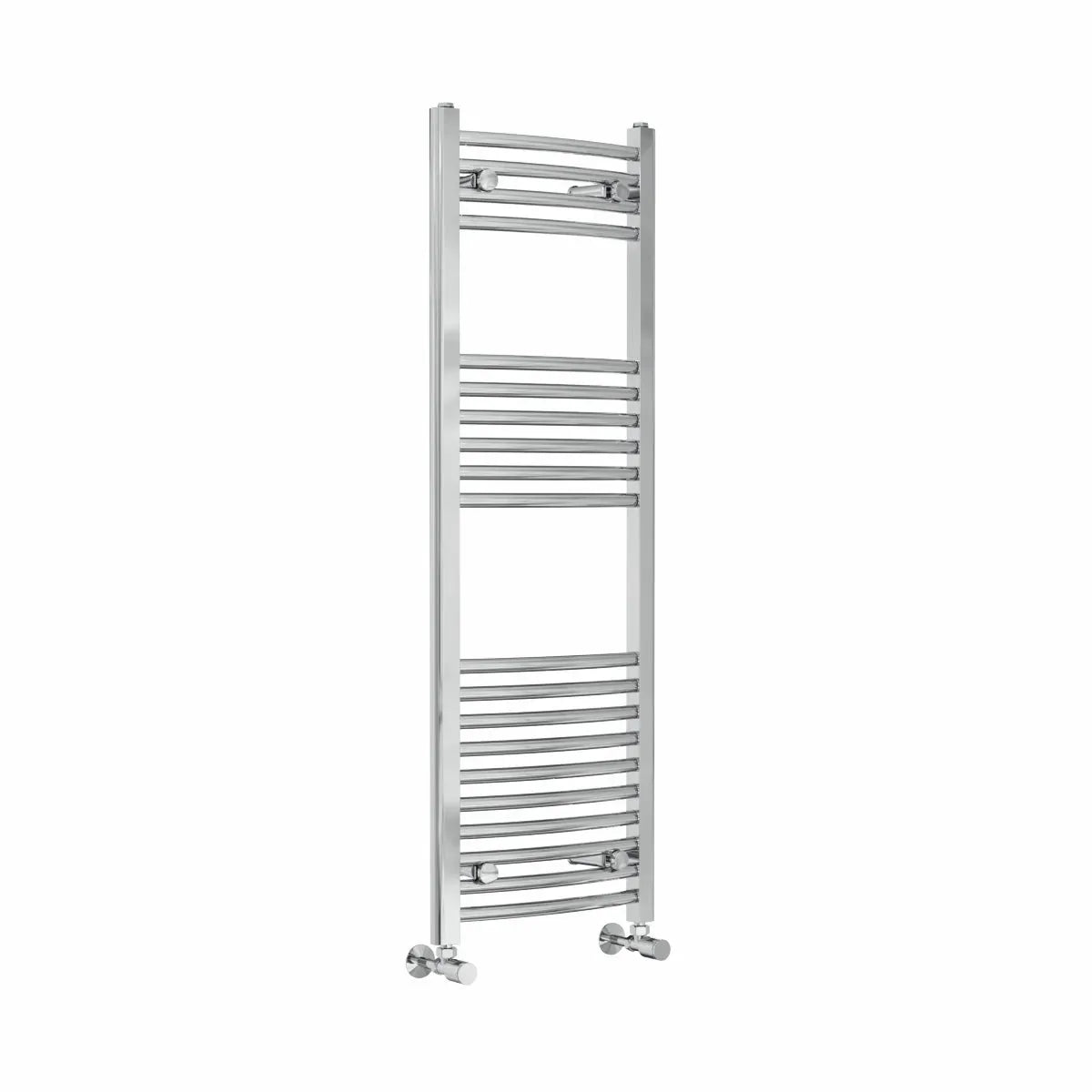 Gela - Curved heated towel rail chrome