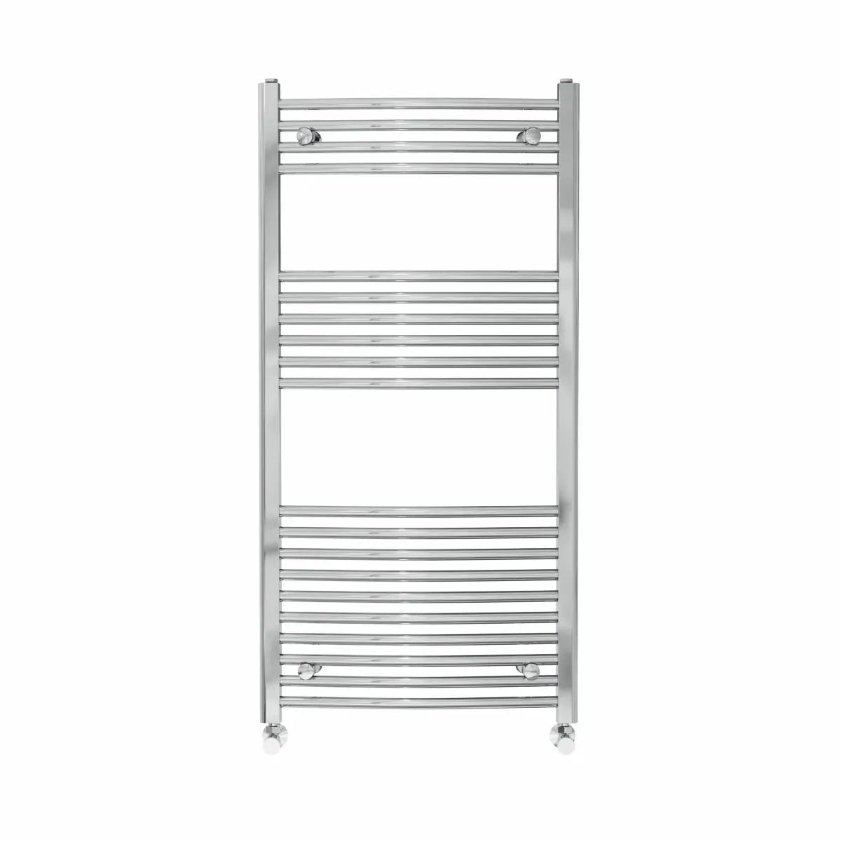 Gela - Curved heated towel rail chrome