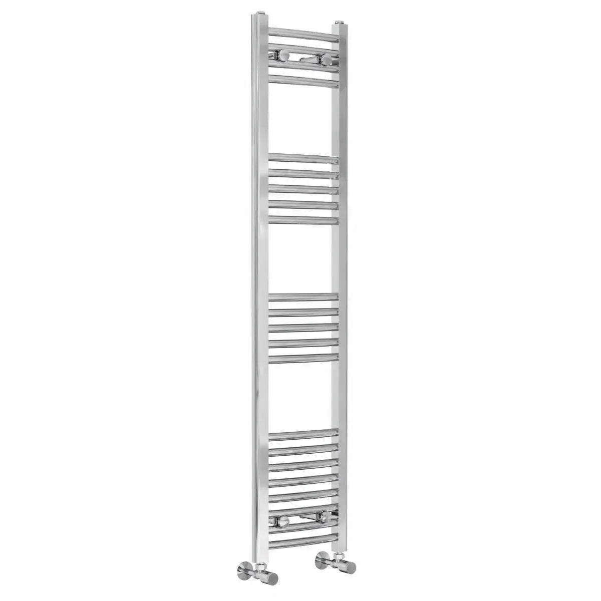 Gela - Curved heated towel rail chrome