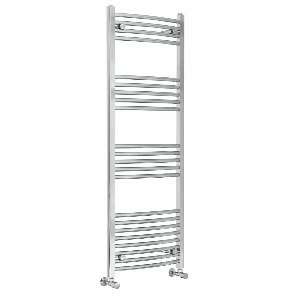 Gela - Curved heated towel rail chrome