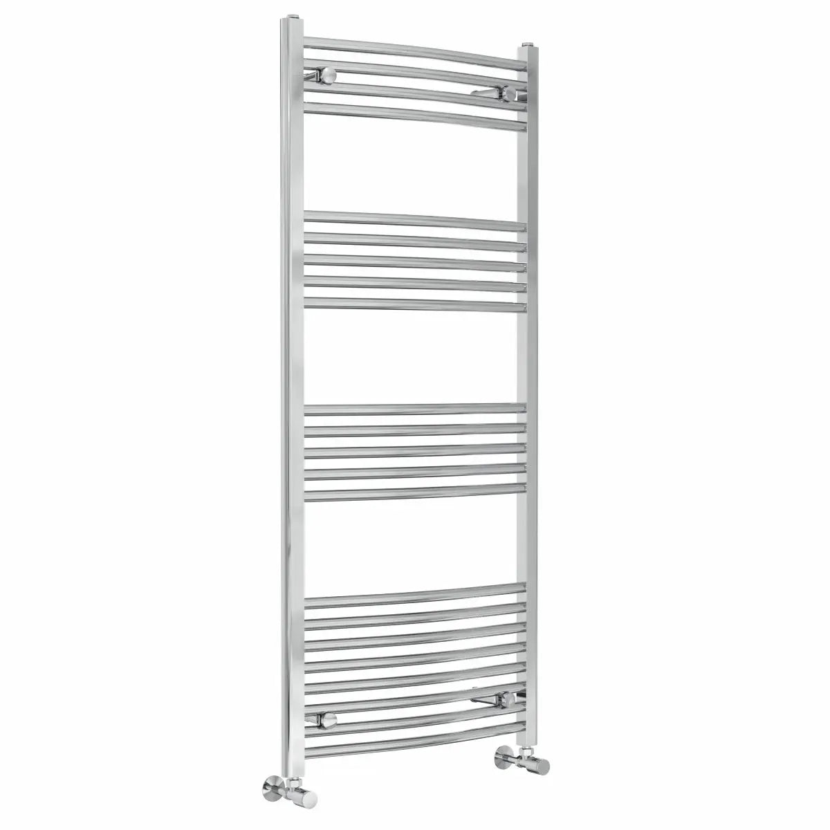 Gela - Curved heated towel rail chrome