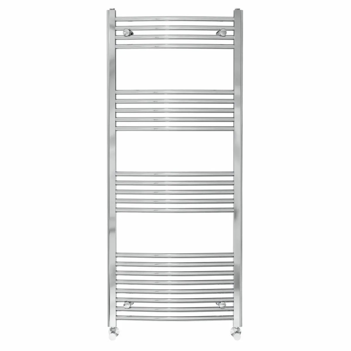 Gela - Curved heated towel rail chrome