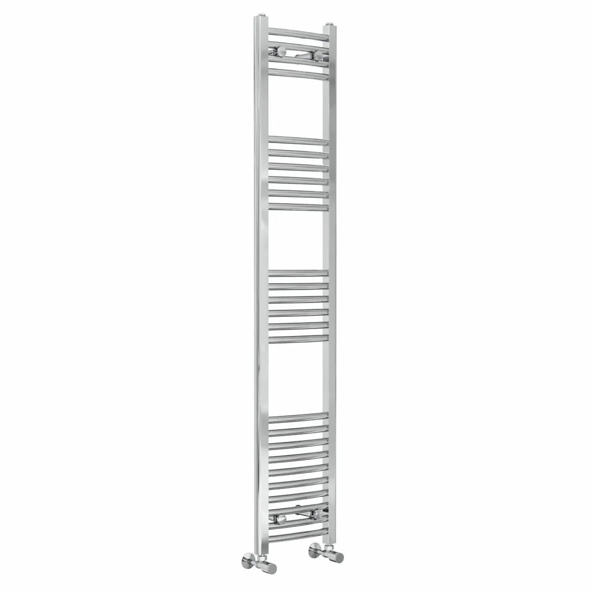 Gela - Curved heated towel rail chrome