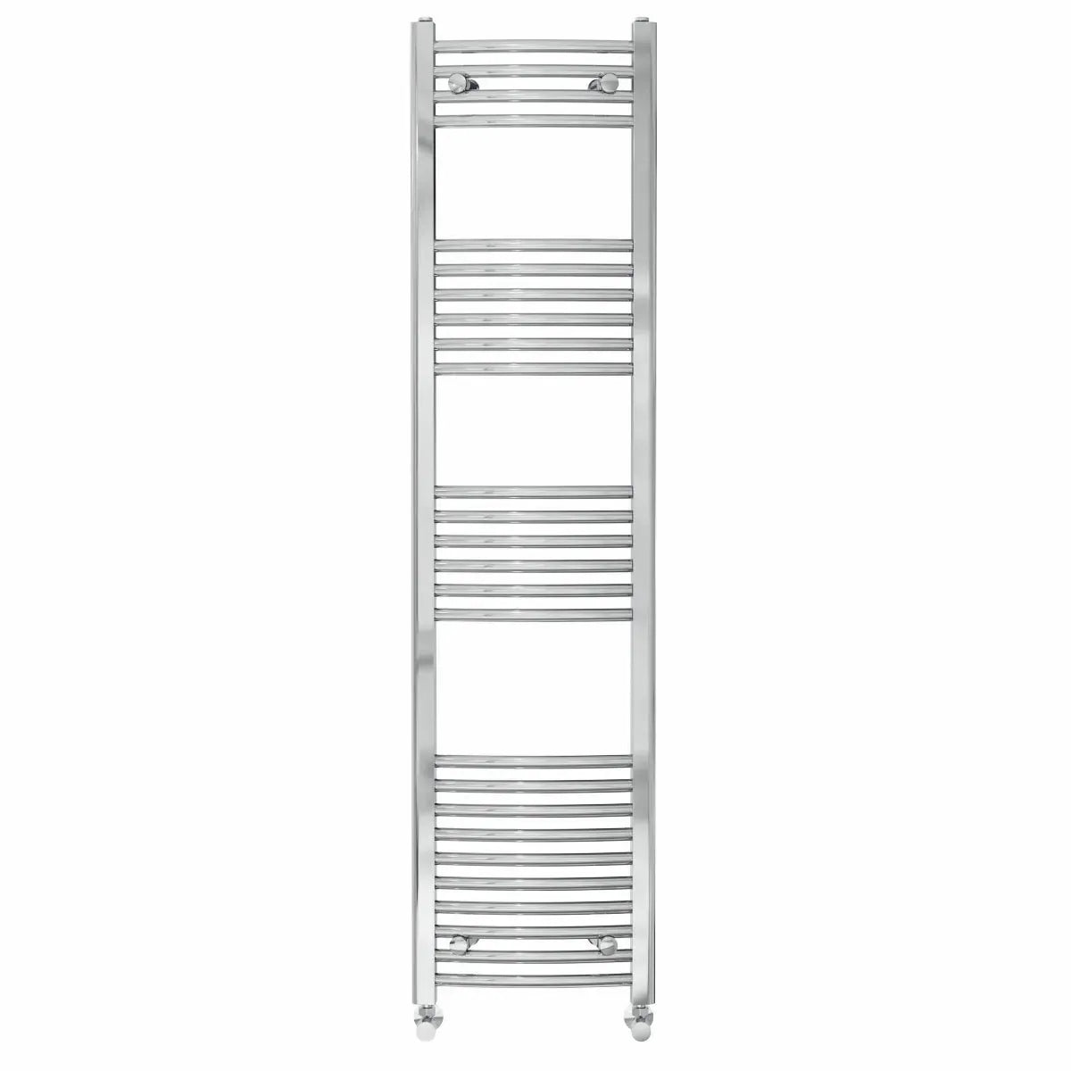 Gela - Curved heated towel rail chrome