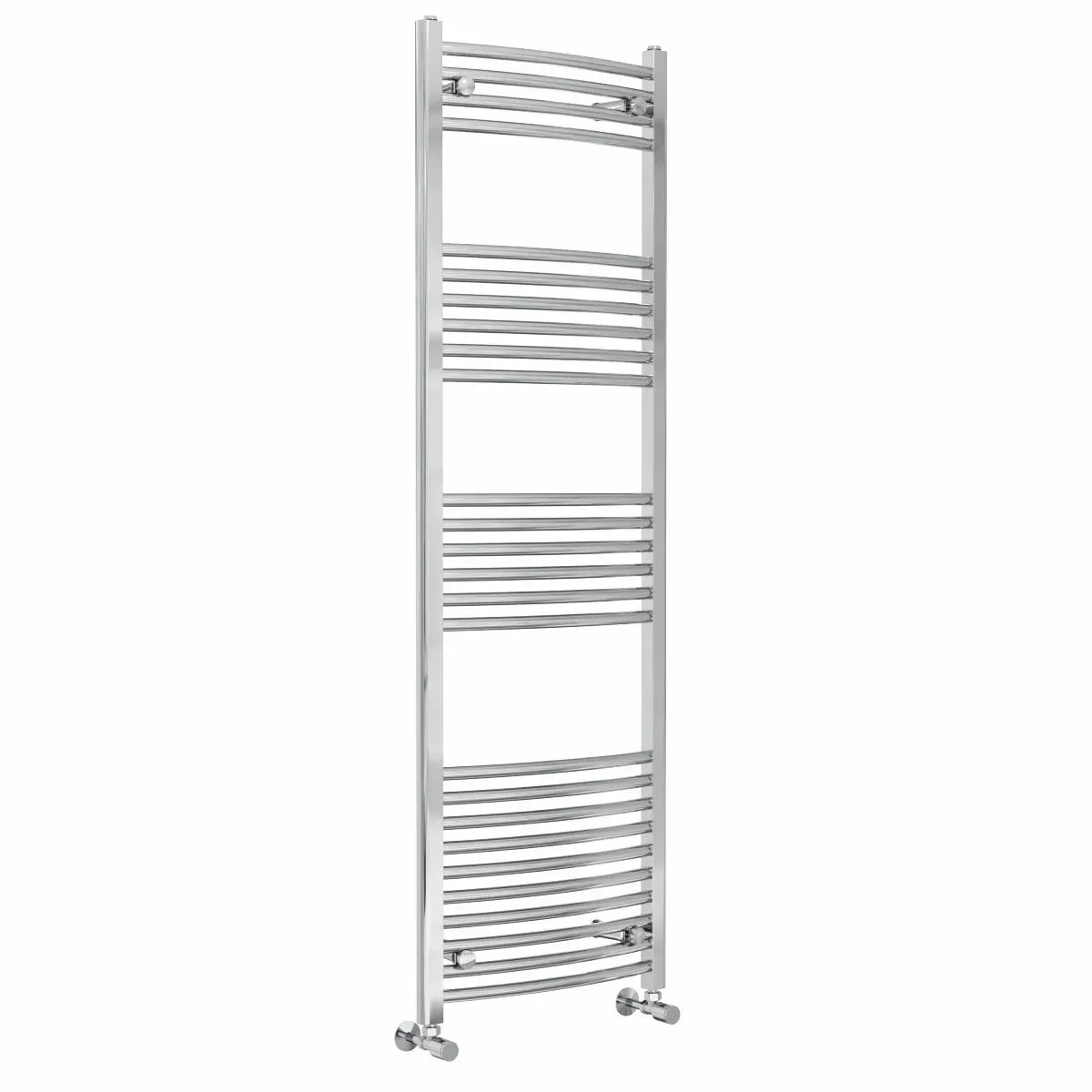 Gela - Curved heated towel rail chrome