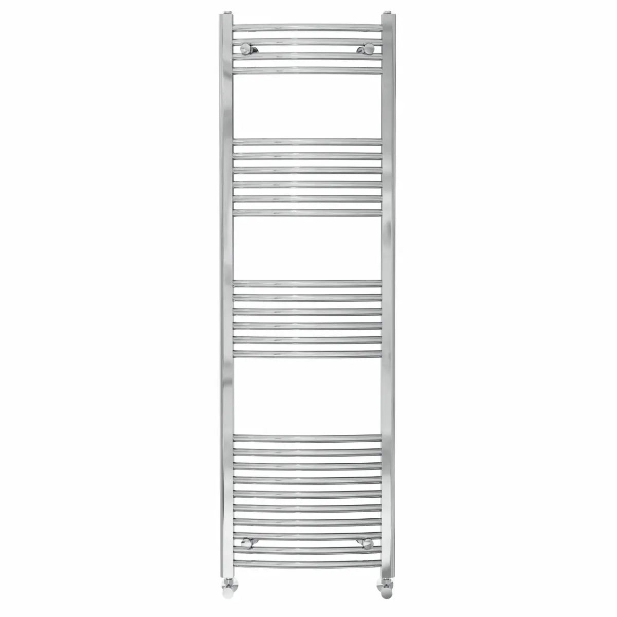 Gela - Curved heated towel rail chrome