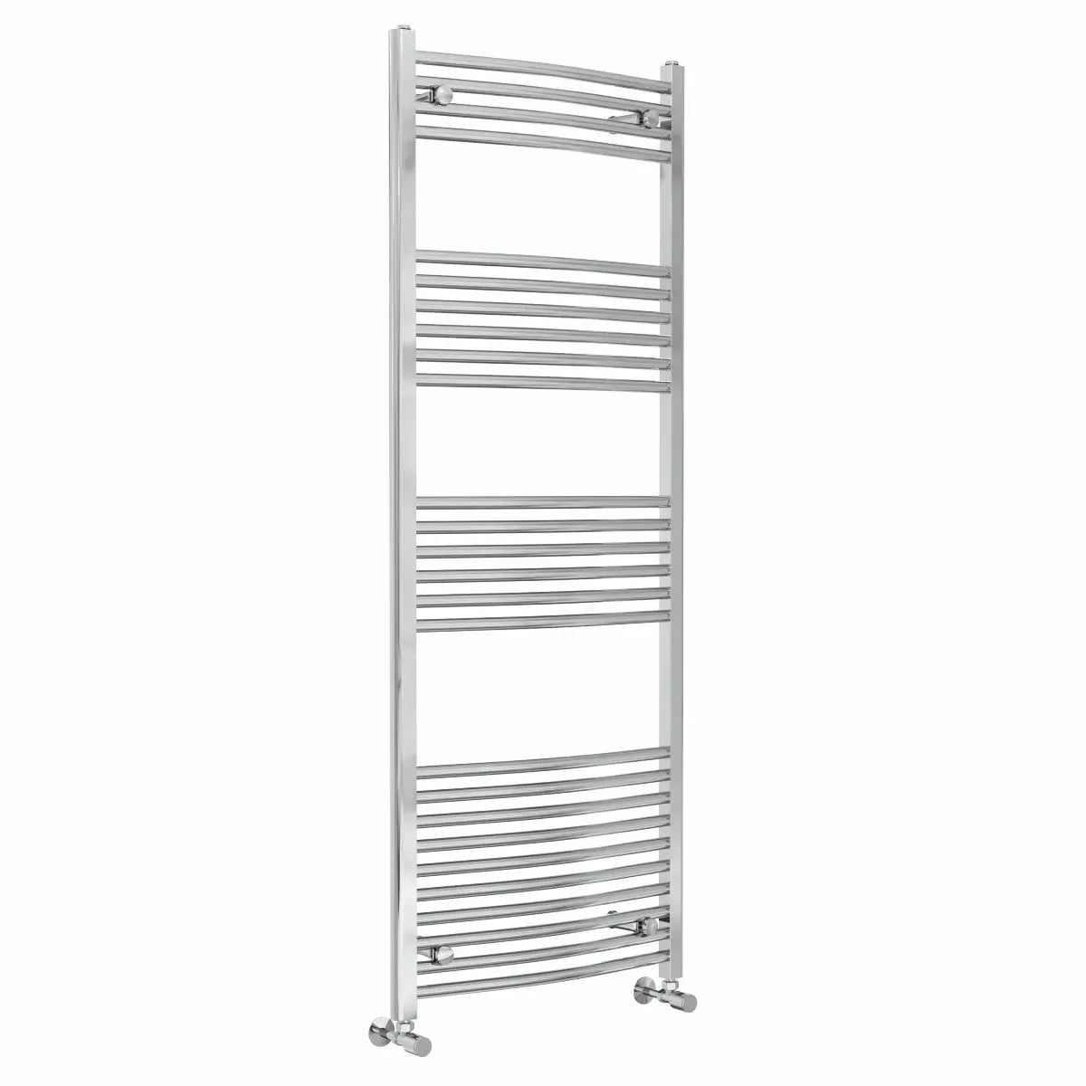 Gela - Curved heated towel rail chrome