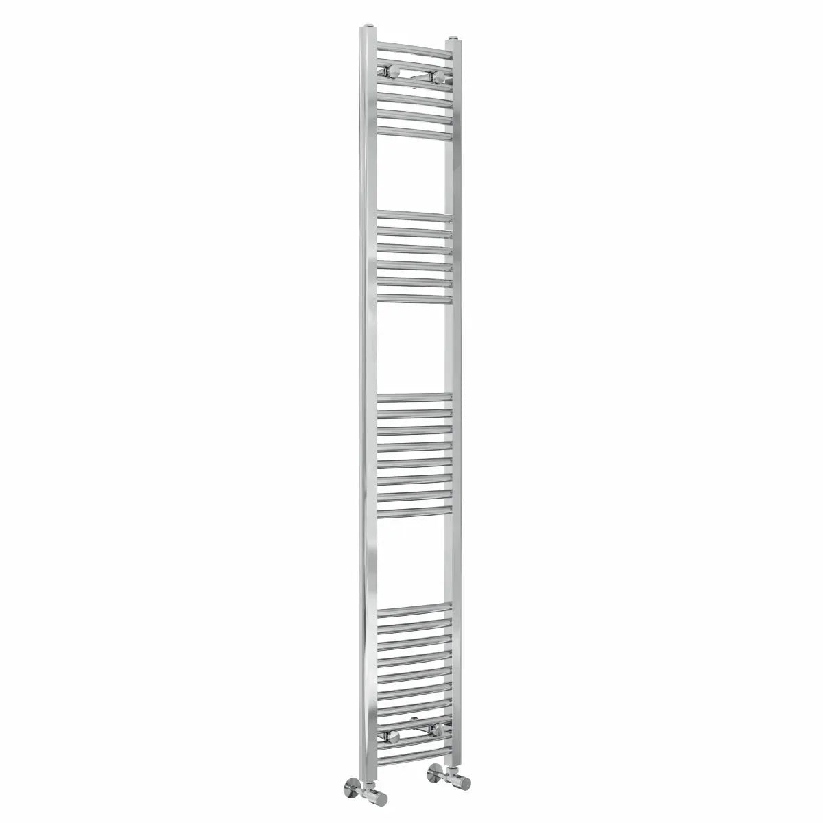 Gela - Curved heated towel rail chrome