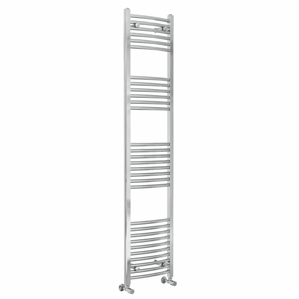 Gela - Curved heated towel rail chrome