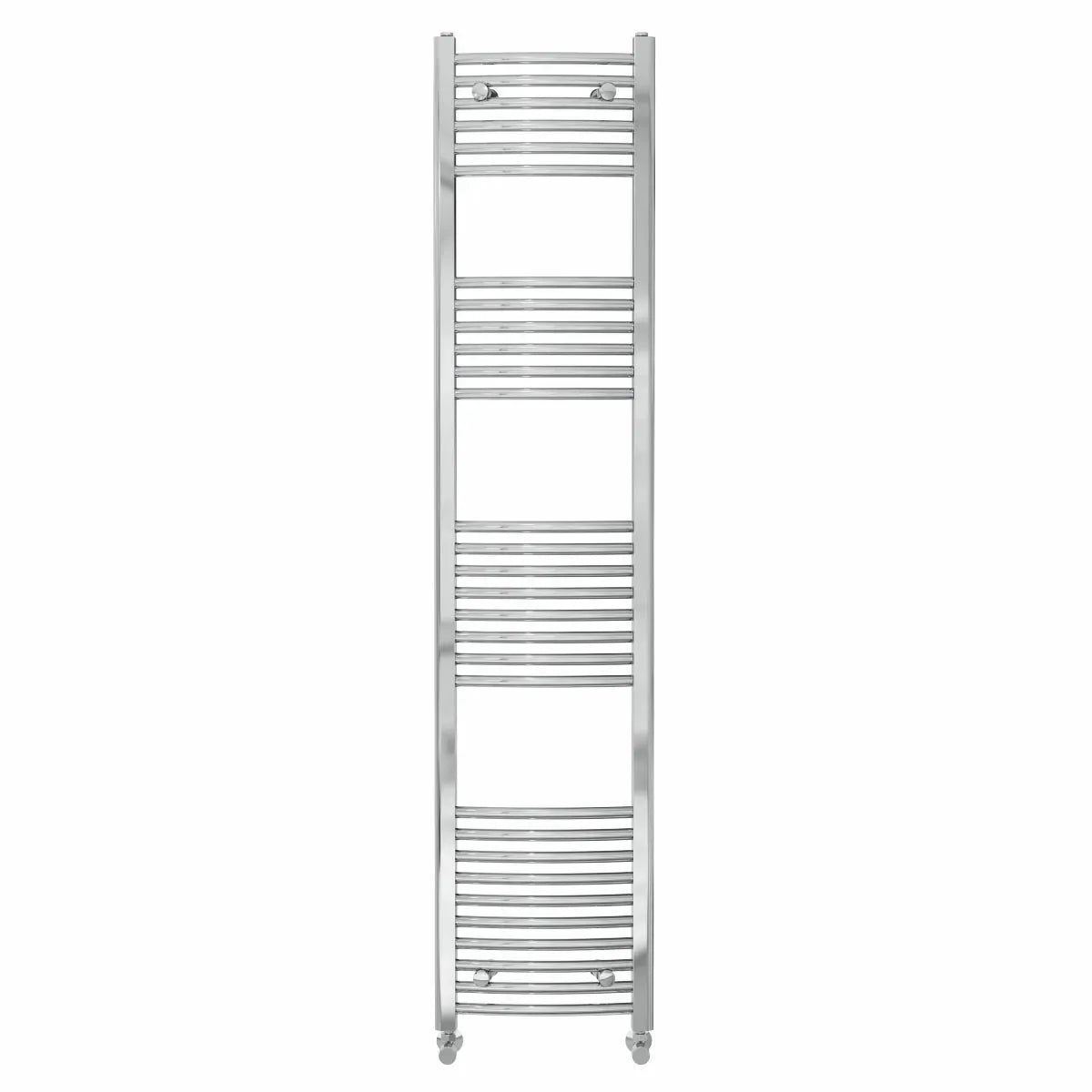 Gela - Curved heated towel rail chrome