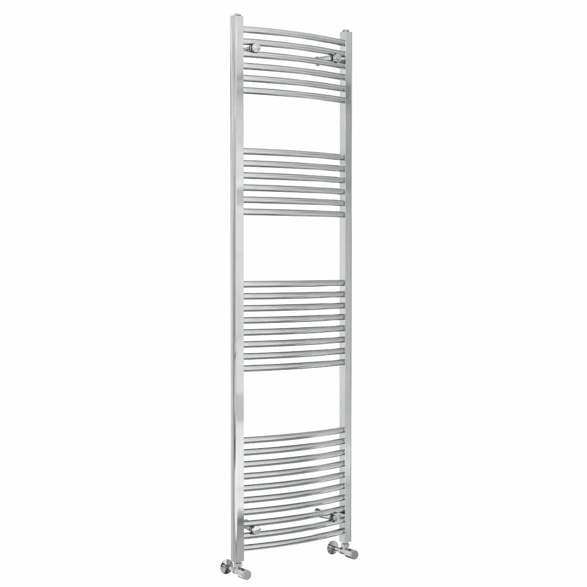 Gela - Curved heated towel rail chrome