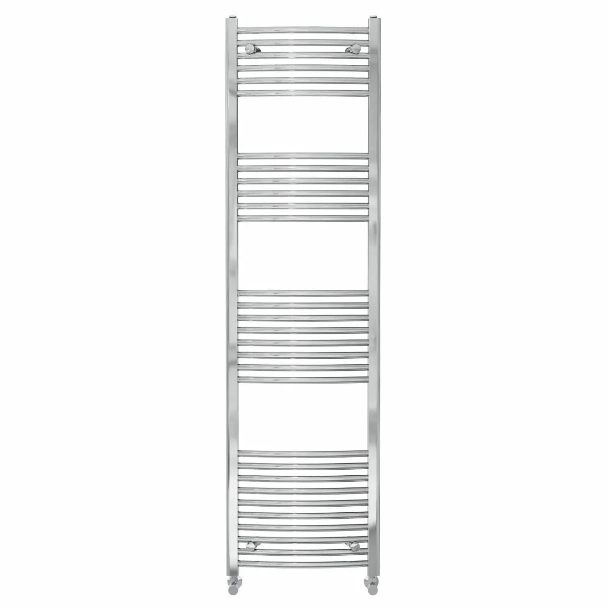 Gela - Curved heated towel rail chrome