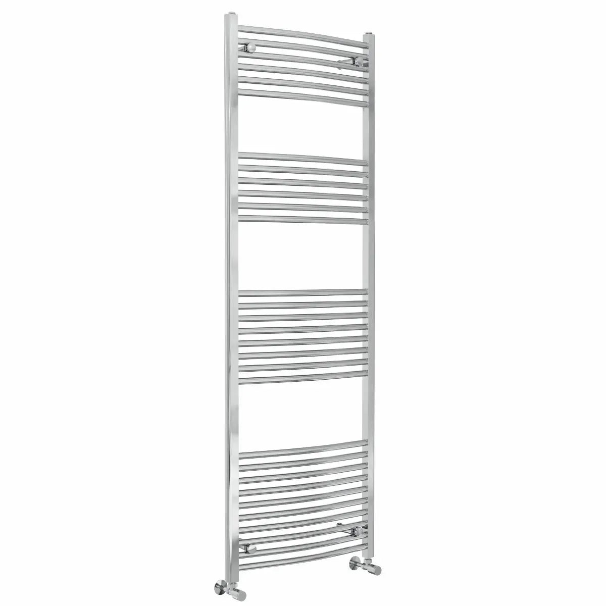 Gela - Curved heated towel rail chrome