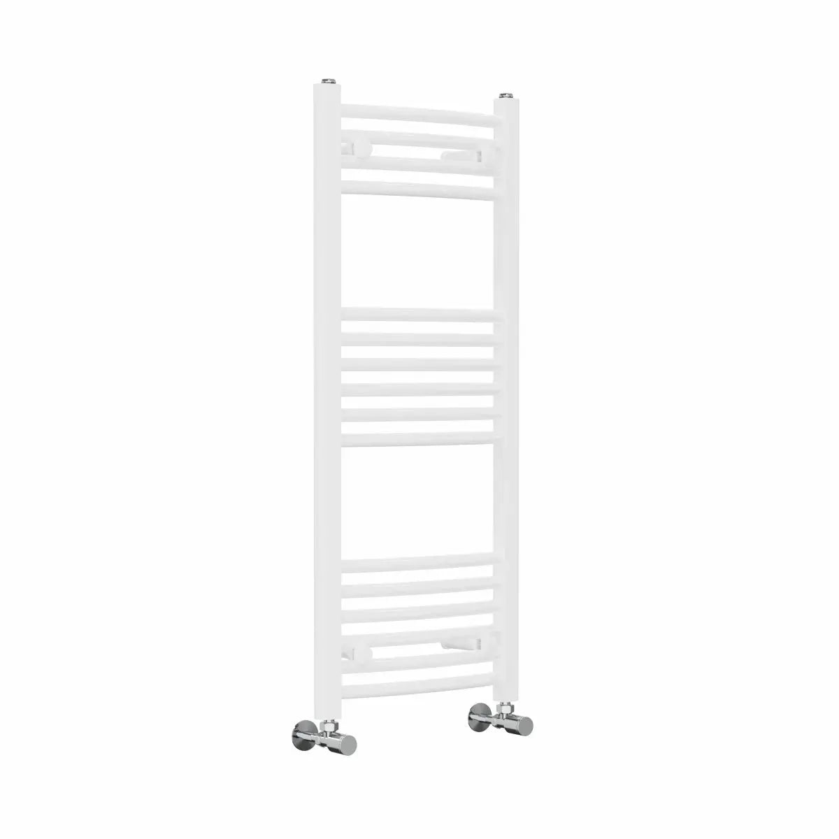 Gela - Curved heated towel rail white