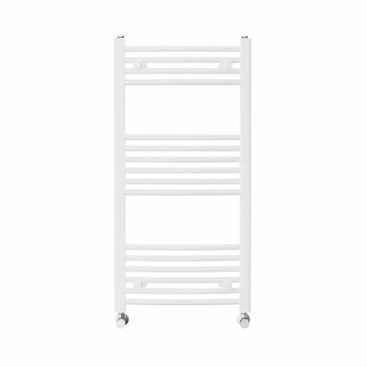 Gela - Curved heated towel rail white