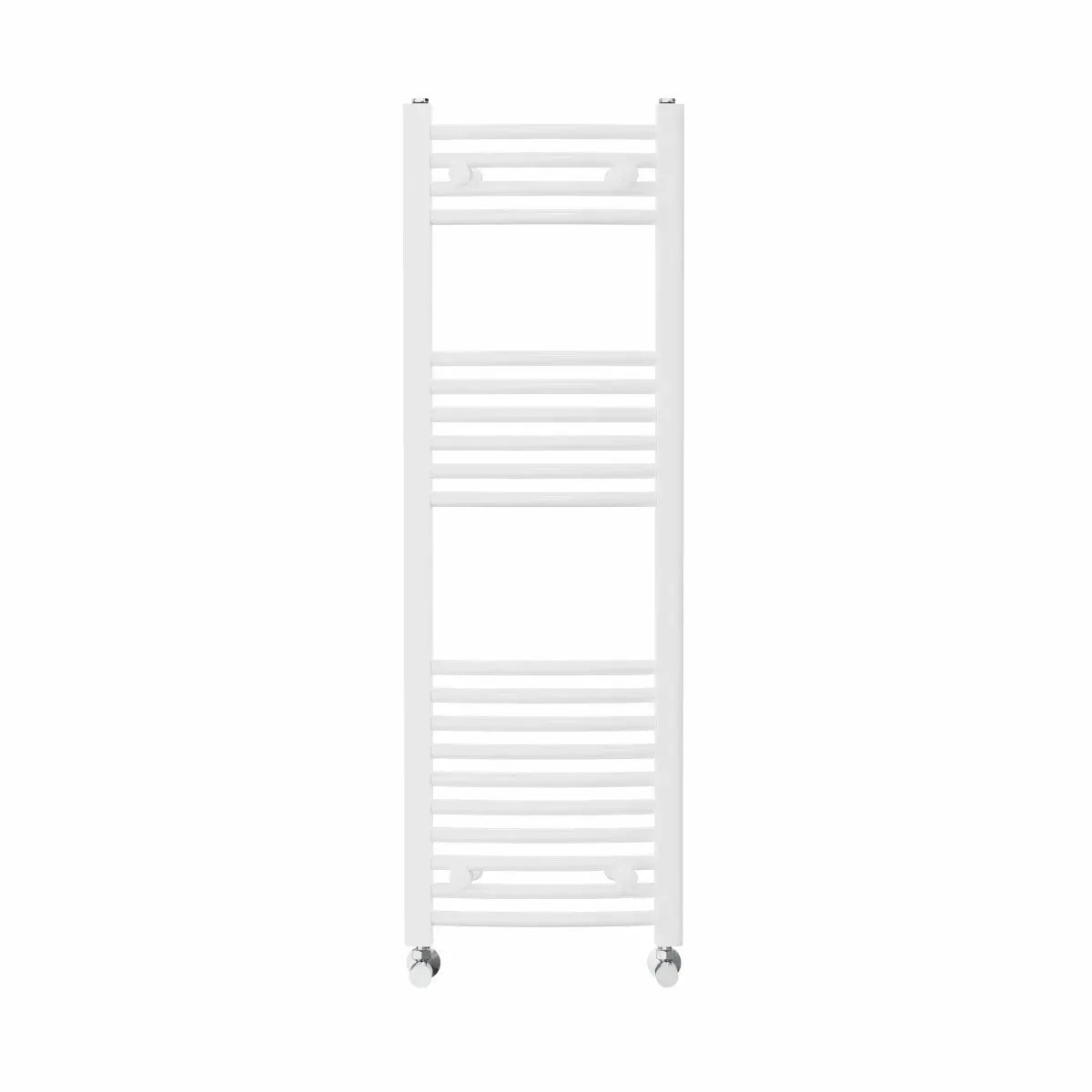 Gela - Curved heated towel rail white