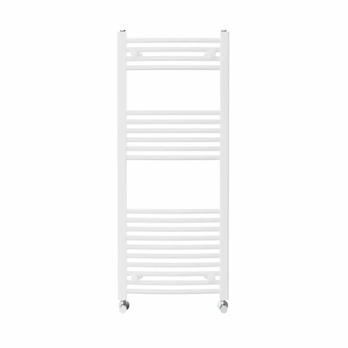 Gela - Curved heated towel rail white