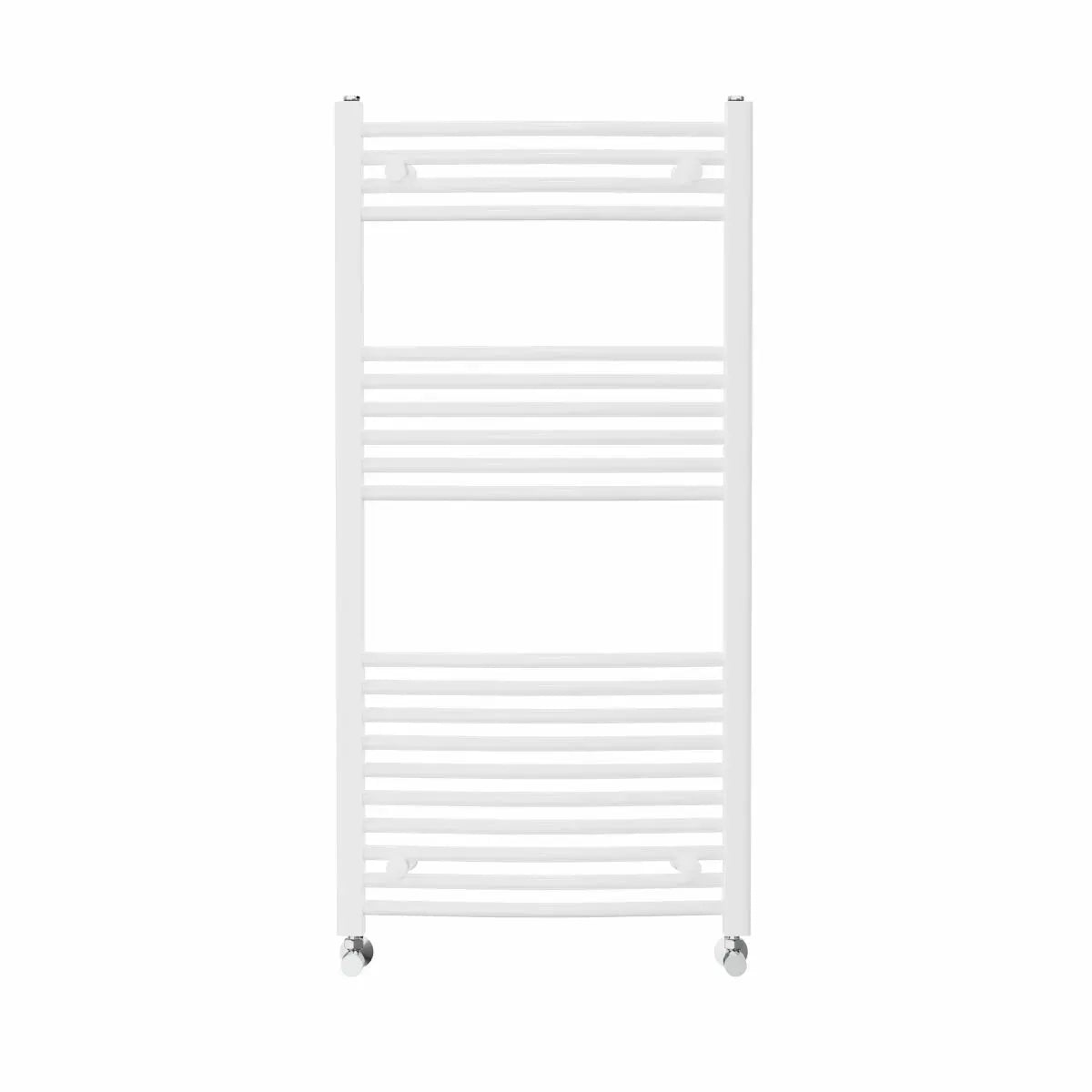 Gela - Curved heated towel rail white