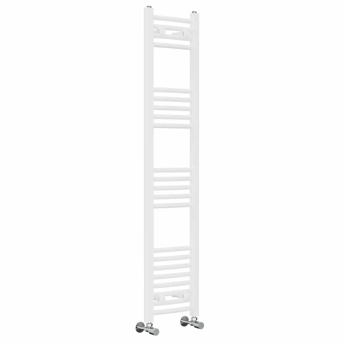 Gela - Curved heated towel rail white