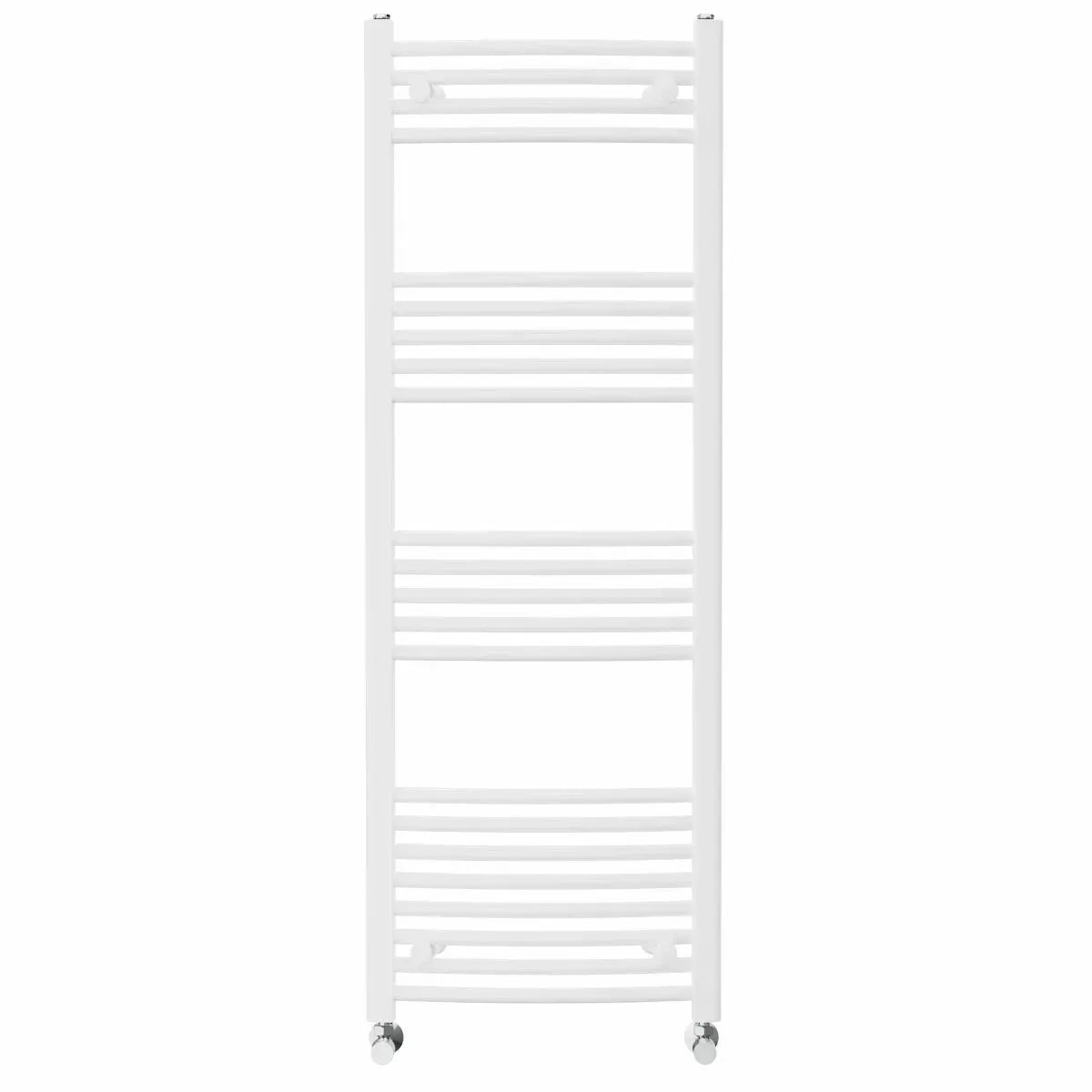 Gela - Curved heated towel rail white