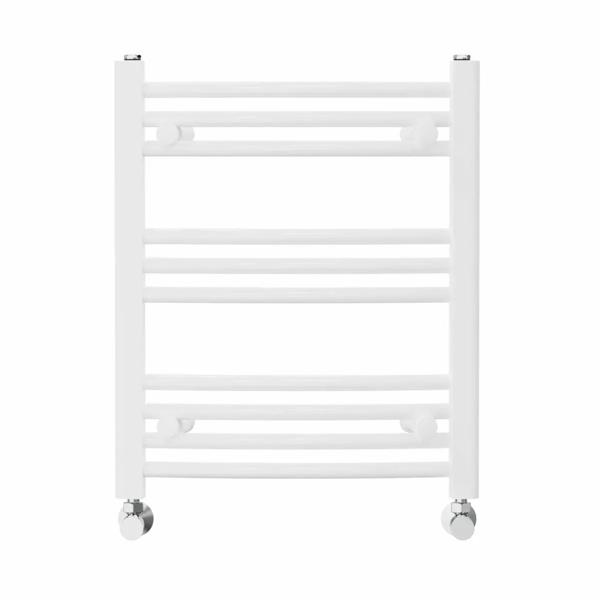 Gela - Curved heated towel rail white