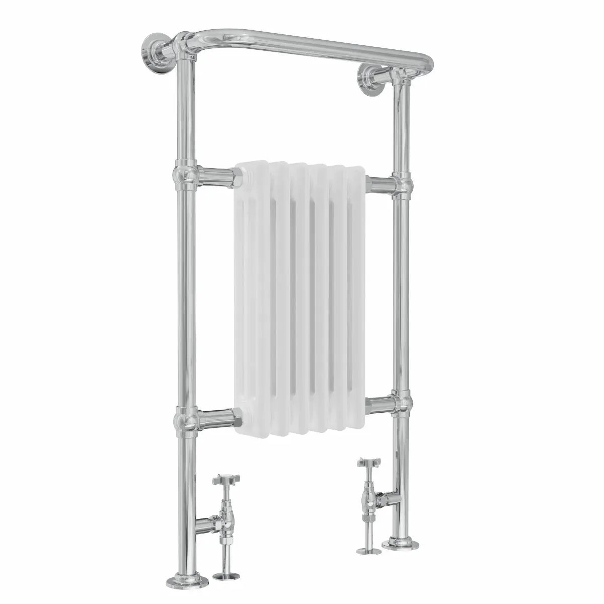 Varallo - Traditional heated towel rail white