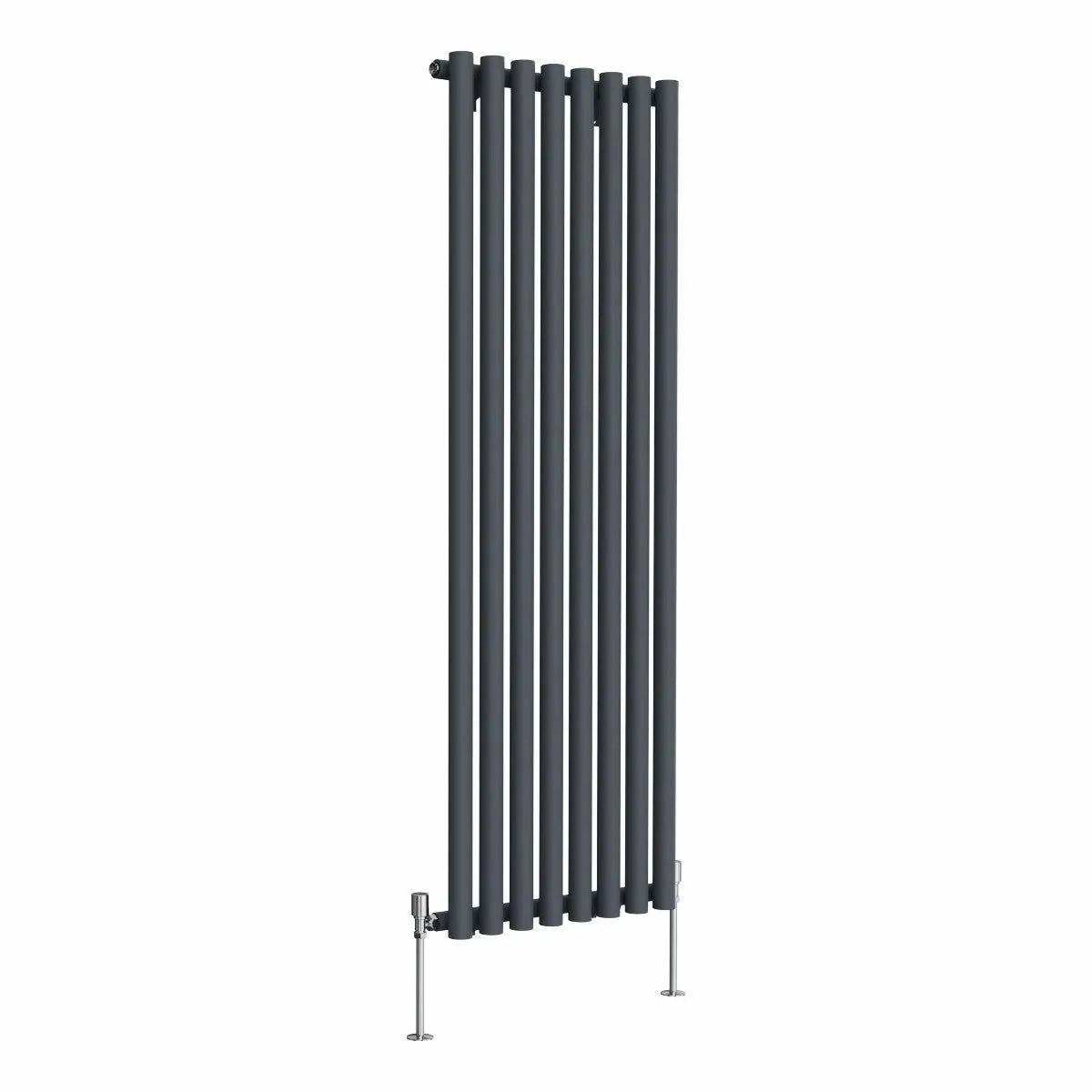 Comiso - Modern vertical round tube radiator anthracite