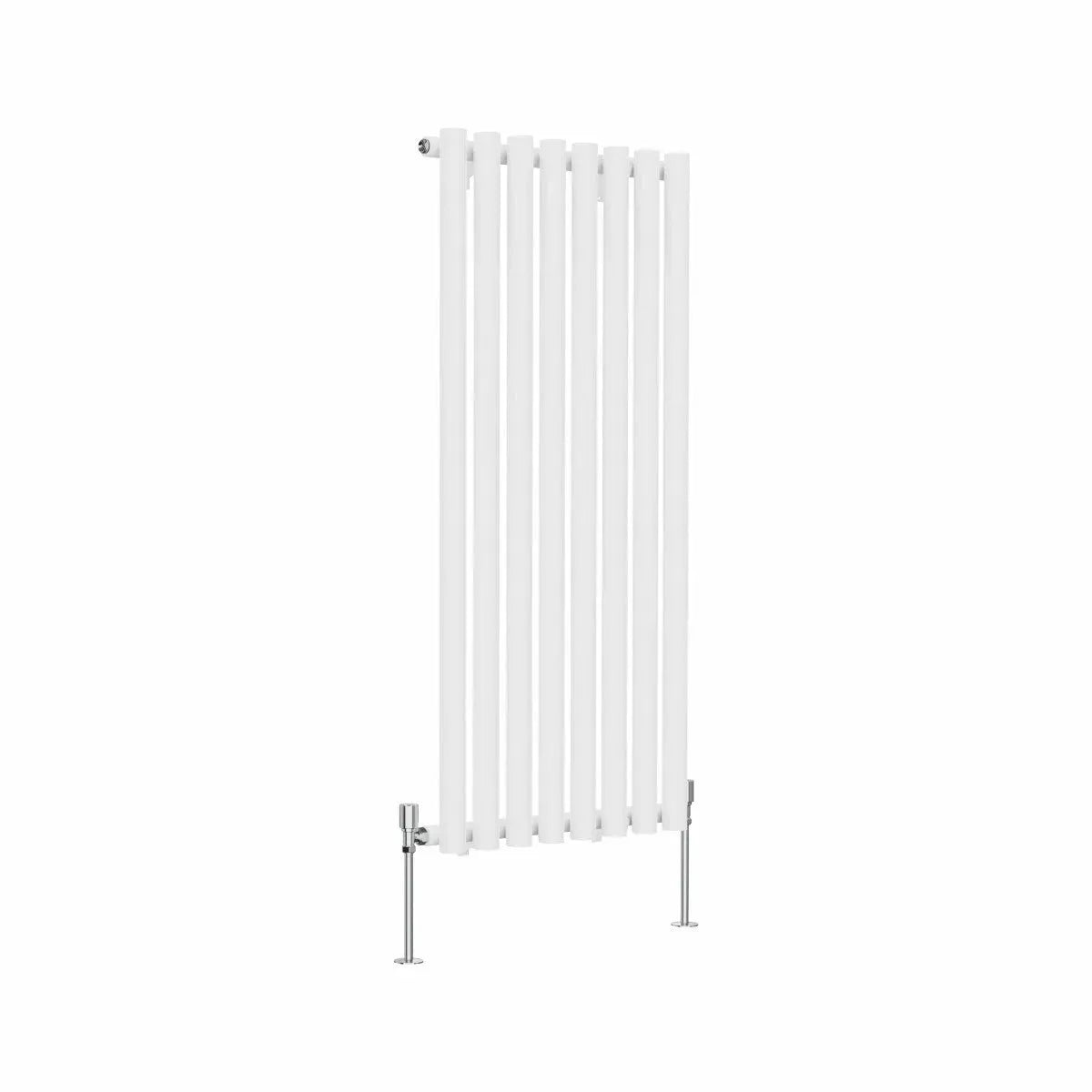 Comiso - Modern vertical round tube radiator white