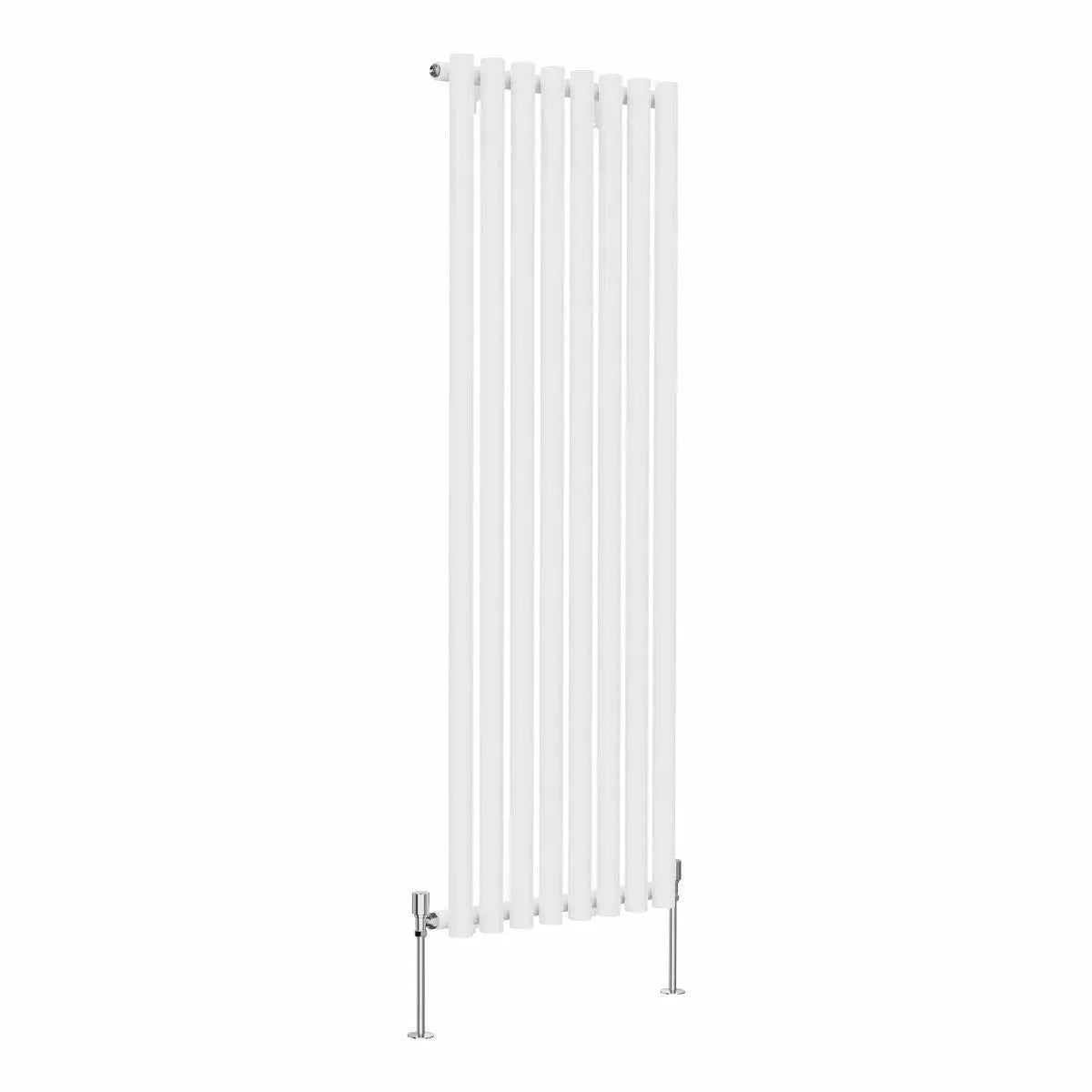 Comiso - Modern vertical round tube radiator white