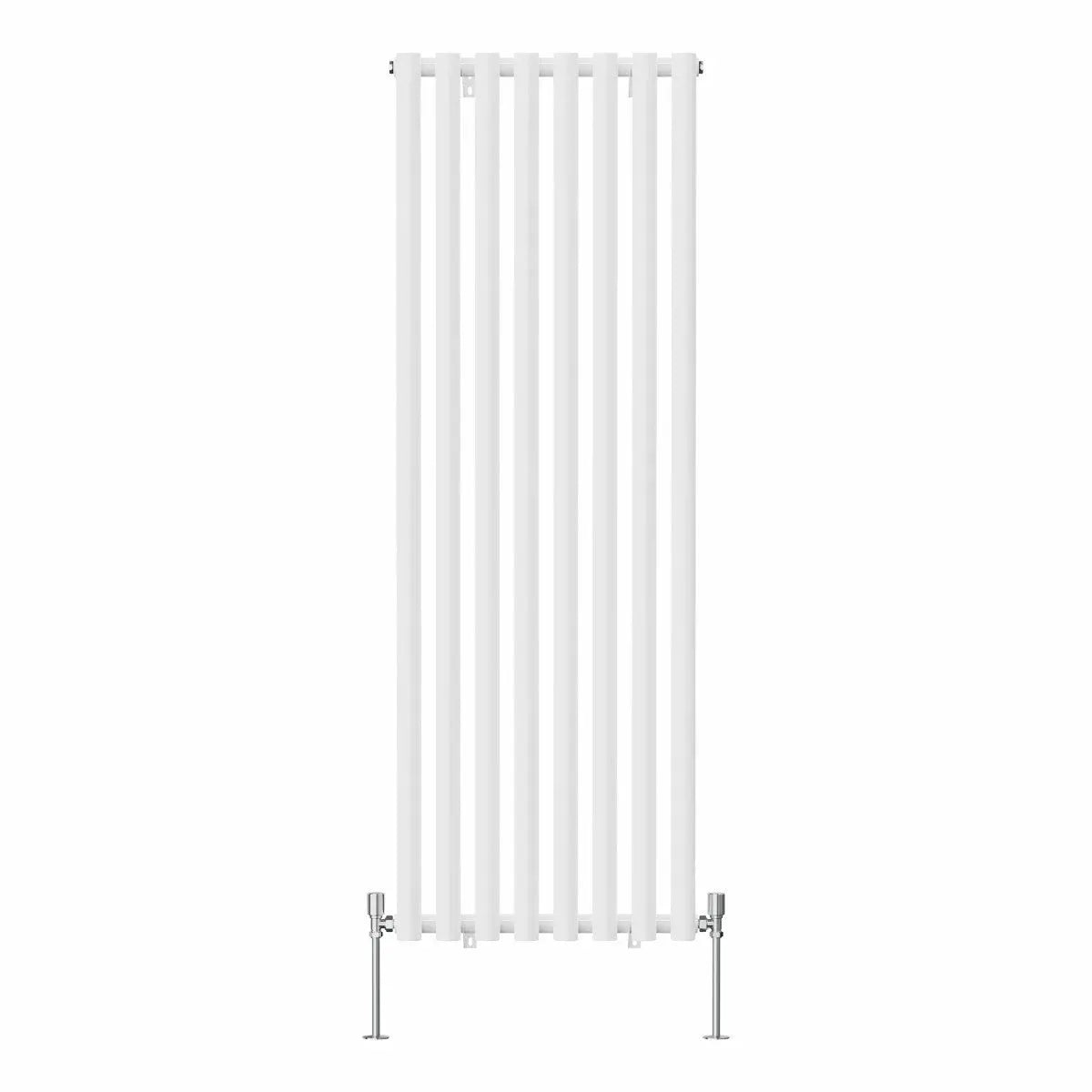 Comiso - Modern vertical round tube radiator white