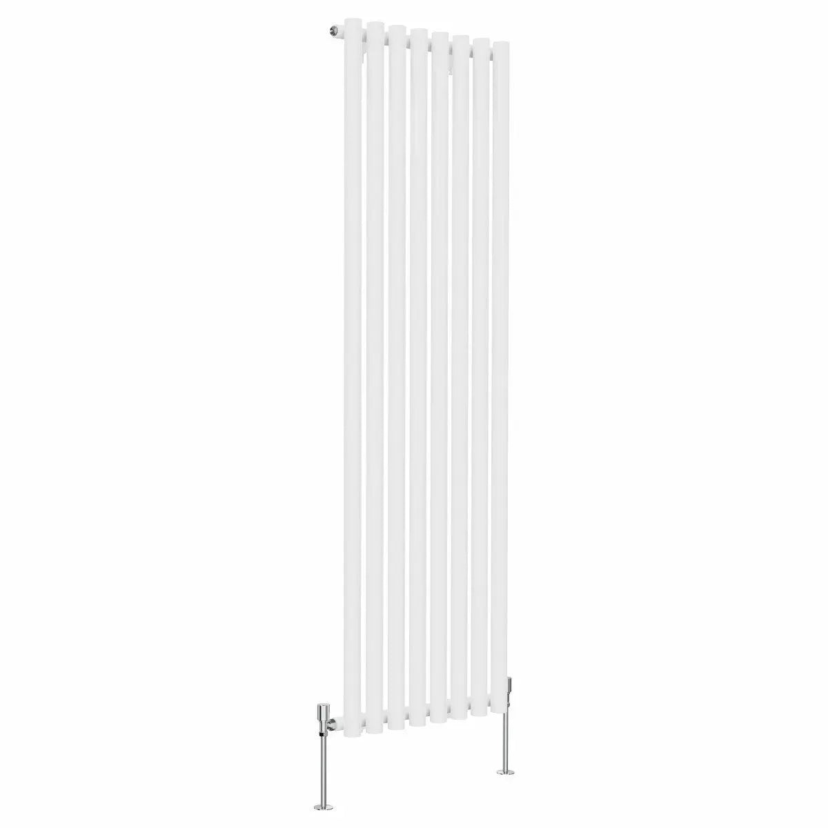 Comiso - Modern vertical round tube radiator white