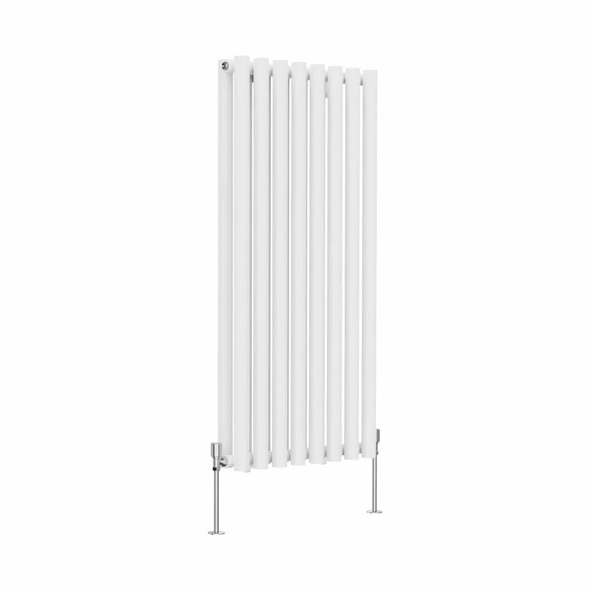 Comiso - Modern vertical round tube radiator white