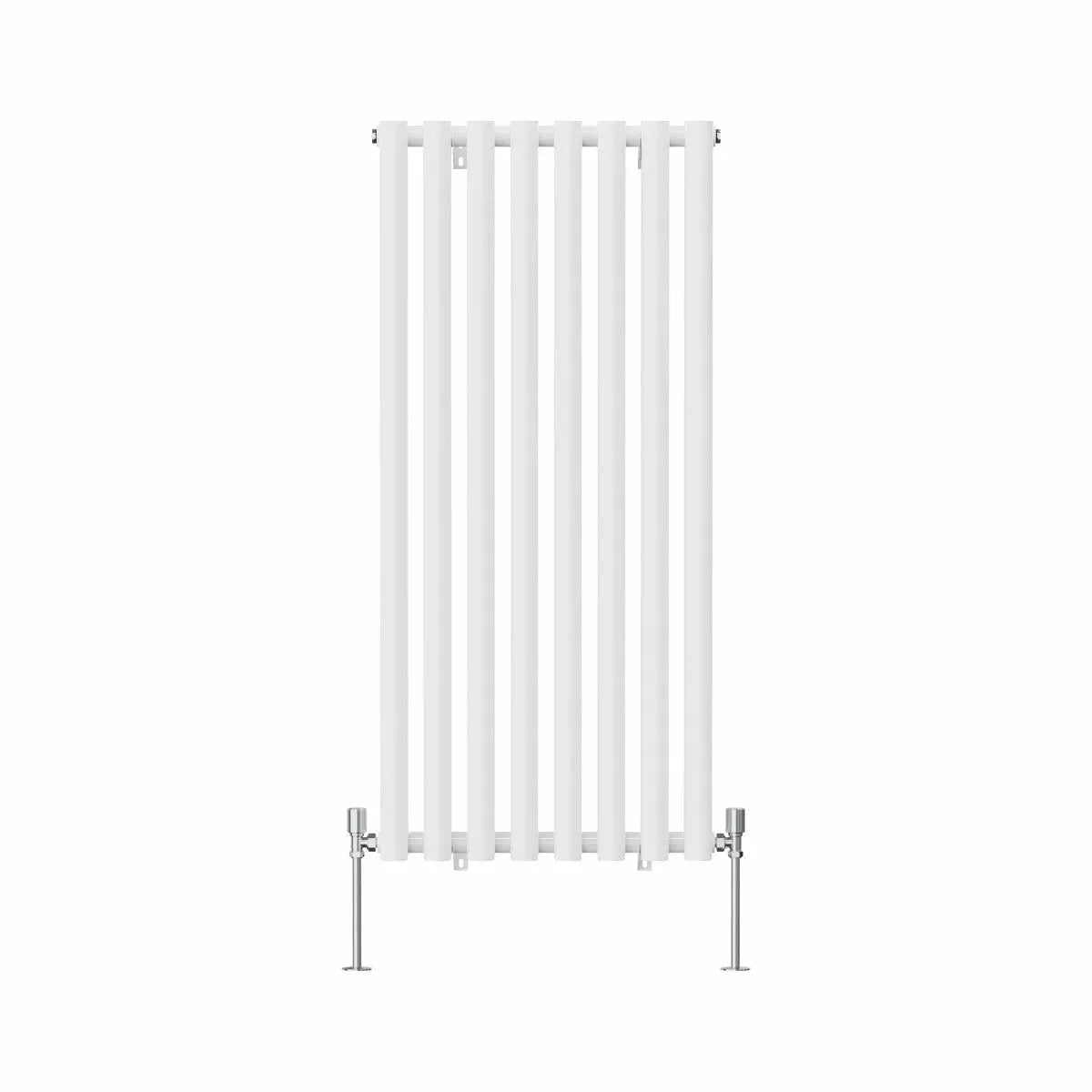 Comiso - Modern vertical round tube radiator white