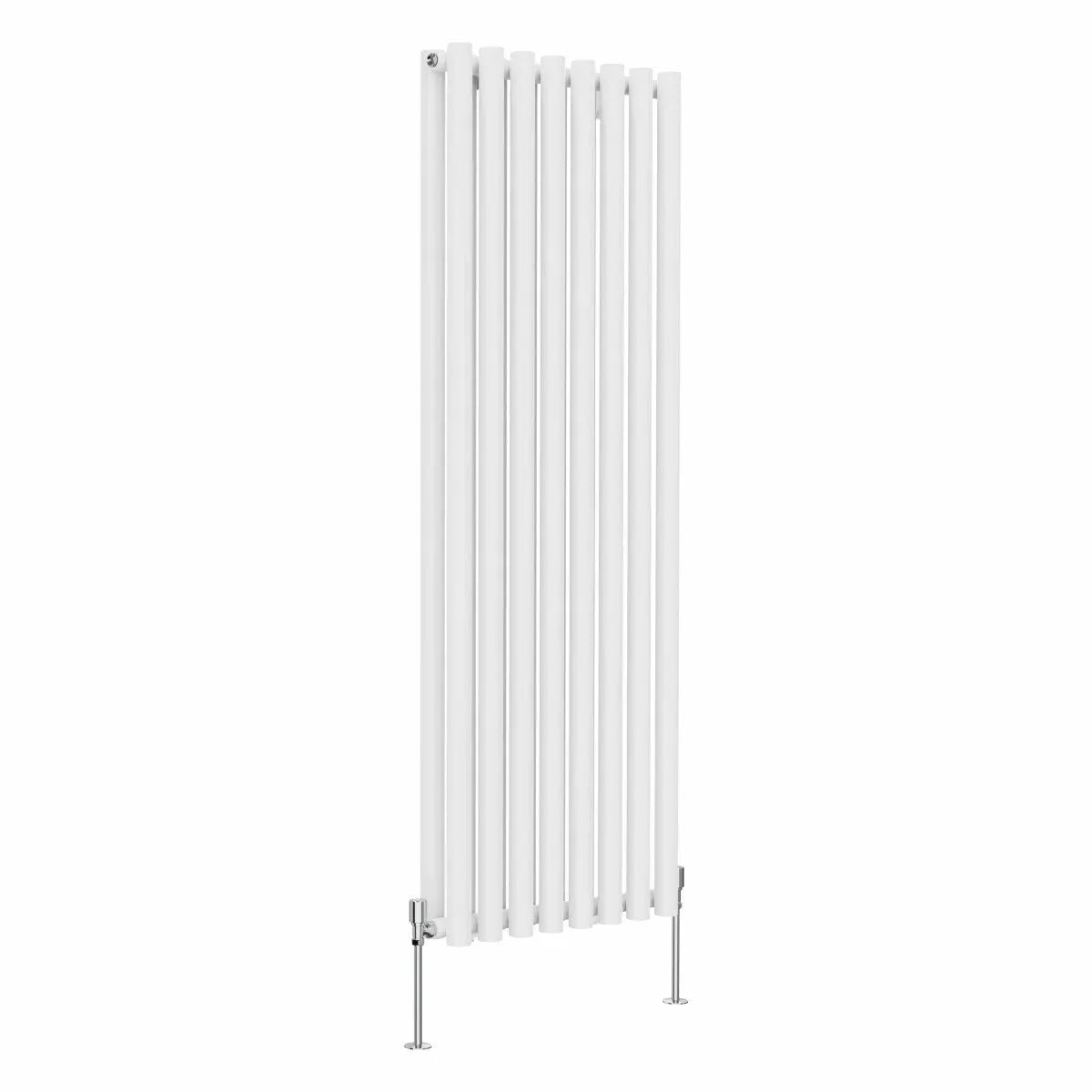 Comiso - Modern vertical round tube radiator white