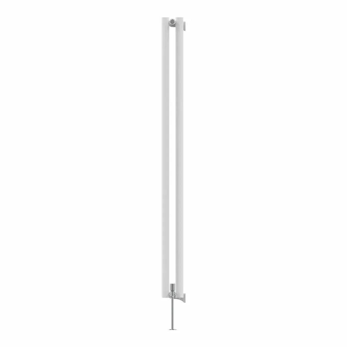 Comiso - Modern vertical round tube radiator white