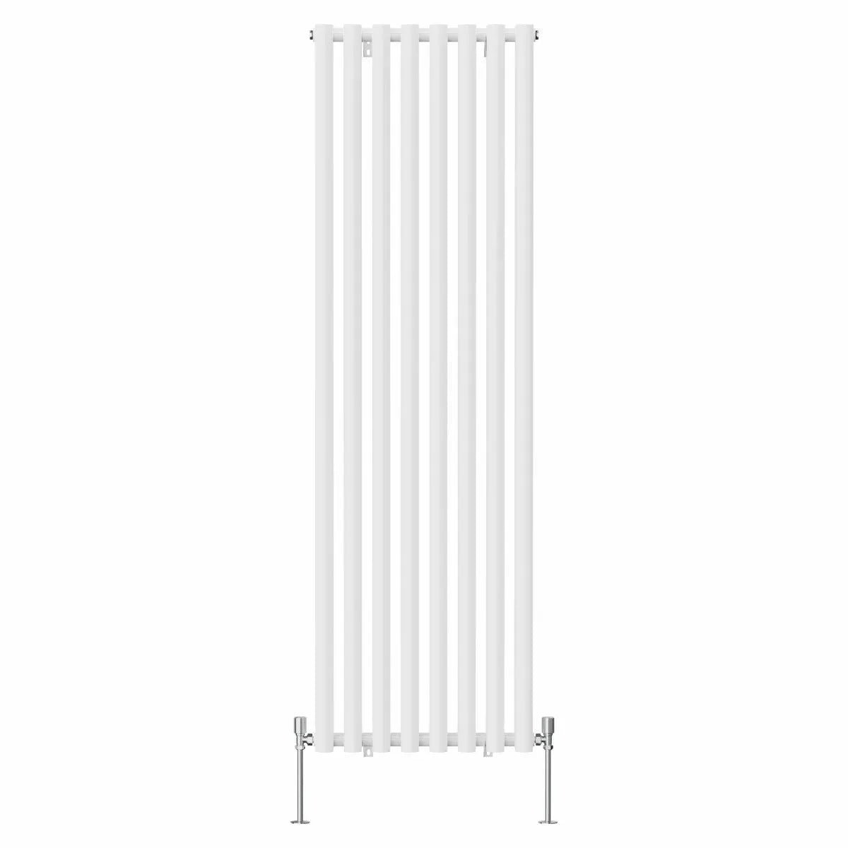 Comiso - Modern vertical round tube radiator white