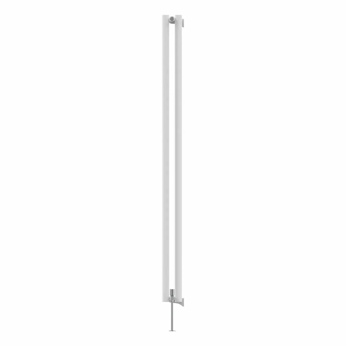 Comiso - Modern vertical round tube radiator white